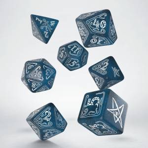 ACCESSOIRES SET DE DES CALL OF CTHULHU ABYSSAL ET BLANC