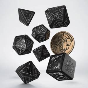 SET DE DES THE WITCHER GERALT - L'EPEE D'ARGENTTHE WITCHER SET DE 7...