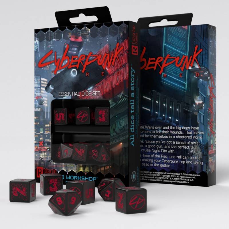 SET DE DES CYBERPUNK RED : NIGHT CITY ESSENTIAL SETCYBERPUNK & ANTI... SET DE DES CYBERPUNK RED : NIGHT CITY ESSENTIAL SETCYBERPUNK & ANTI...