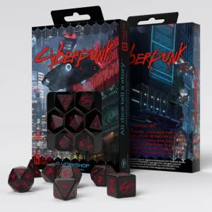 SET DE DES CYBERPUNK RED : BLOOD OVER CHROMECYBERPUNK & ANTICIPATIO...