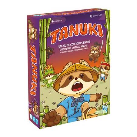 TANUKIJEUX DE SOCIETE Tanuki est un jeu rapide de Samouraïs, Geisha...