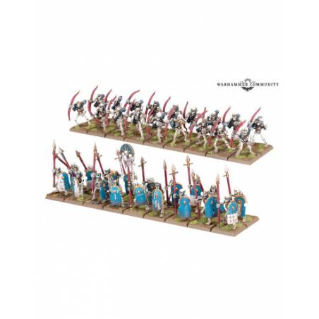 WARHAMMER THE OLD WORLD : GUERRIERS SQUELETTES ROIS DES TOMBES KHEM...