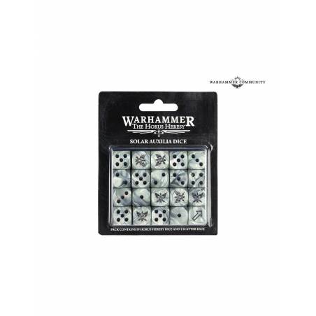 HORUS HERESY: SOLAR AUXILIA DICEJEUX DE FIGURINES SET DE 19 DES SIX...