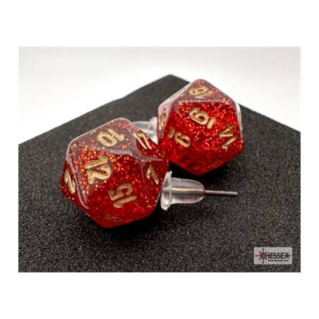 BOUCLES D'OREILLES D20 RUBYACCESSOIRES Boucles d'oreilles mini des ...