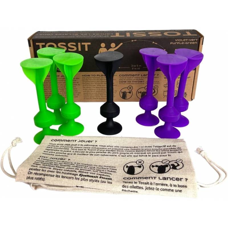 TOSSIT : VIOLET-VERTJEUX D'AMBIANCE TOSSIT est un jeu d'adresse qui... TOSSIT : VIOLET-VERTJEUX D'AMBIANCE TOSSIT est un jeu d'adresse qui...