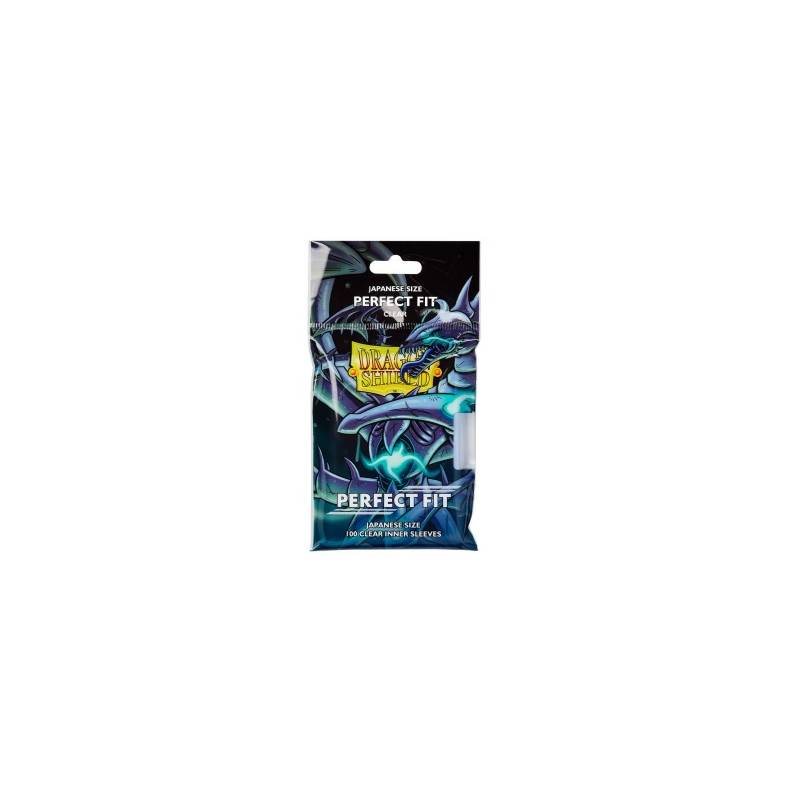 DRAGON SHIELD PERFECT FIT SLEEVES JAPANESE SIZE (100)PROTEGES CARTE... DRAGON SHIELD PERFECT FIT SLEEVES JAPANESE SIZE (100)PROTEGES CARTE...