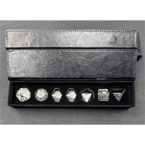 SET DE DES METAL AVEC ECRIN ARGENT/OR