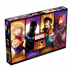 DICE THRONE MARVEL - BLACK PANTHER/CPT MARVEL/BLACK WIDOW/STRANGEEN...