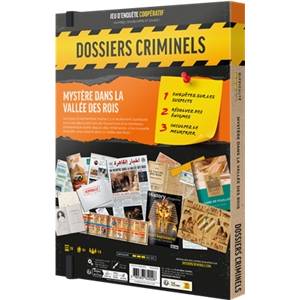JEUX DE SOCIETE DOSSIERS CRIMINELS - MYSTÈRE DANS LA VALLÉE DES ROIS