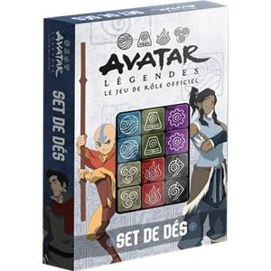 AVATAR LEGENDES : SET DE DESJEUX DE RÔLES Ce pack contient 12 dés p...