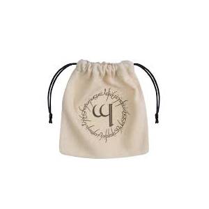 ACCESSOIRES BOURSE A DES ECRITURE ELFIQUE BEIGE ET NOIR