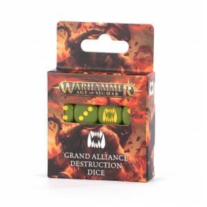 WARHAMMER AGE OF SIGMAR : SET DE DES GRAND ALLIANCE DESTRUCTIONJEUX...