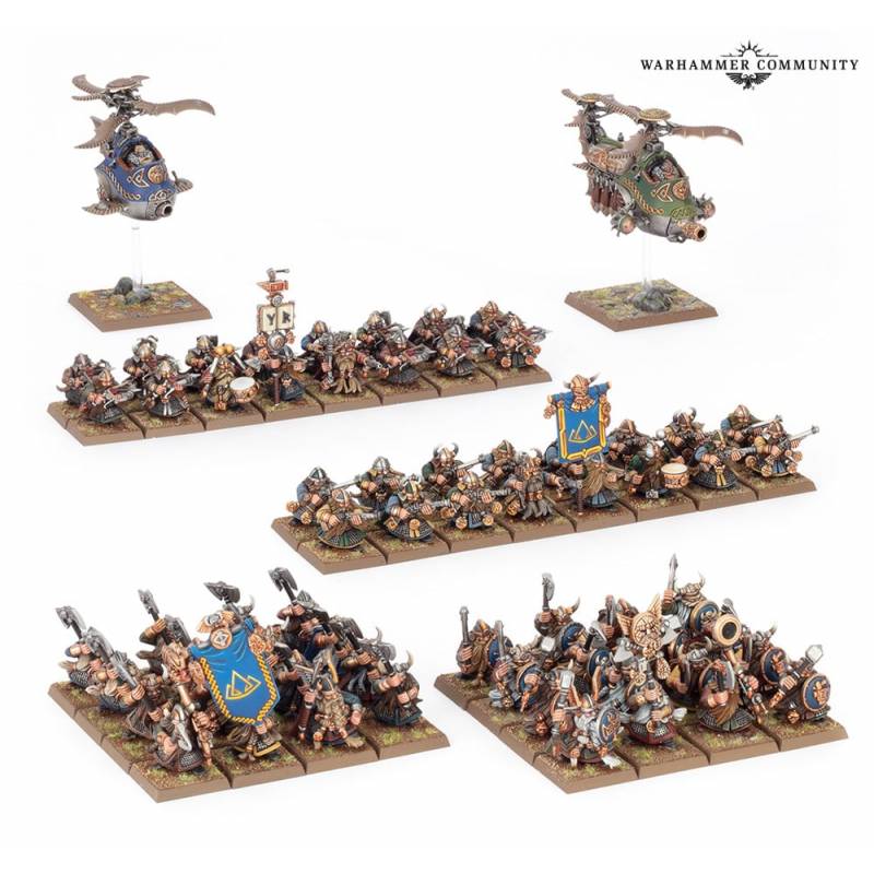 JEUX DE FIGURINES WARHAMMER OLD WORLD : BATALLION NAINS GARDE MONTAGNE