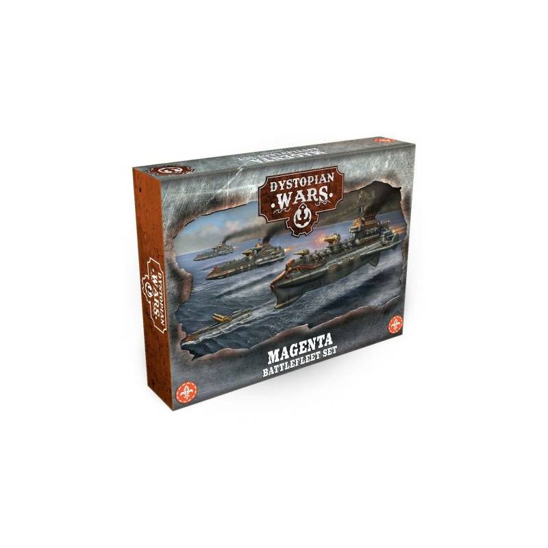 DYSTOPIAN WARS - MAGENTA BATTLEFLEET SET DYSTOPIAN WARS L'ensemble ...