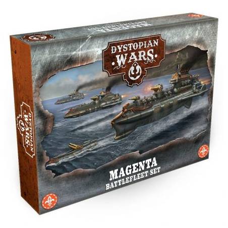 DYSTOPIAN WARS - MAGENTA BATTLEFLEET SET DYSTOPIAN WARS L'ensemble ...