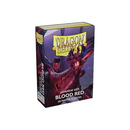 DRAGON SHIELD MATTE JAPANESE : BLOOD RED (60)PROTEGES CARTES 60 Sle...