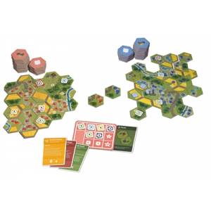 DORFROMANTIK DUEL2 JOUEURS Dans Dorfromantik – Le Duel, deux joueur...