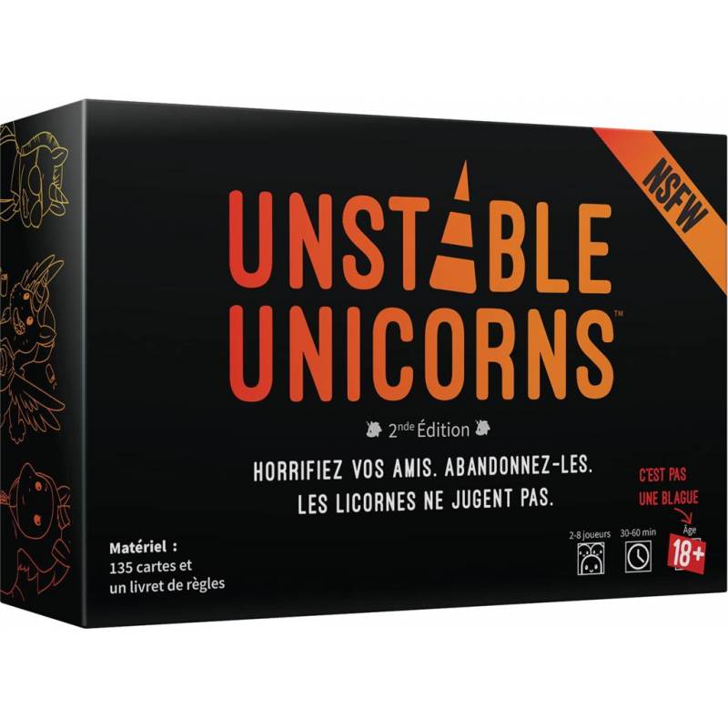 JEUX D'AMBIANCE UNSTABLE UNICORN 2ND EDITION NSFW JEUX D'AMBIANCE UNSTABLE UNICORN 2ND EDITION NSFW