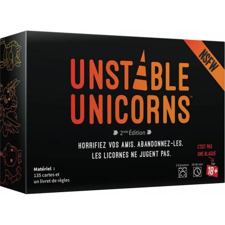 JEUX D'AMBIANCE UNSTABLE UNICORN 2ND EDITION NSFW