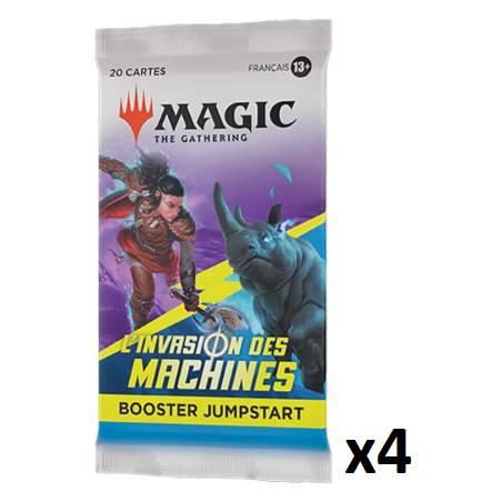 LOT DE 4 BOOSTERS JUMPSTART - L'INVASION DES MACHINES FR