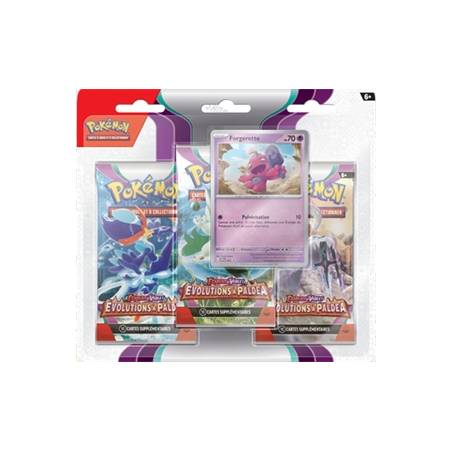 TRIPACK EV02 POKEMON EVOLUTION A PALDEA FORGERETTE
