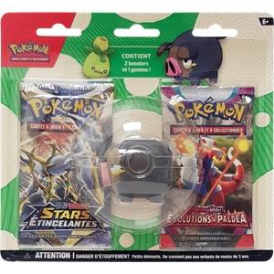 DUO BOOSTER POKEMON AVEC GOMME GOURMELET