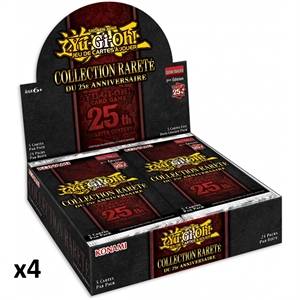 LOT DE 4 DISPLAY YU-GI-OH ! COLLECTION RARETE DU 25e ANNIVERSAIREJE...
