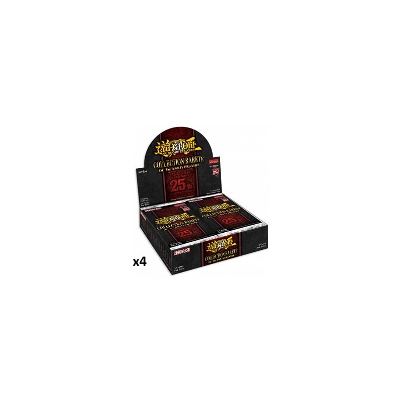 LOT DE 4 DISPLAY YU-GI-OH ! COLLECTION RARETE DU 25e ANNIVERSAIREJE...