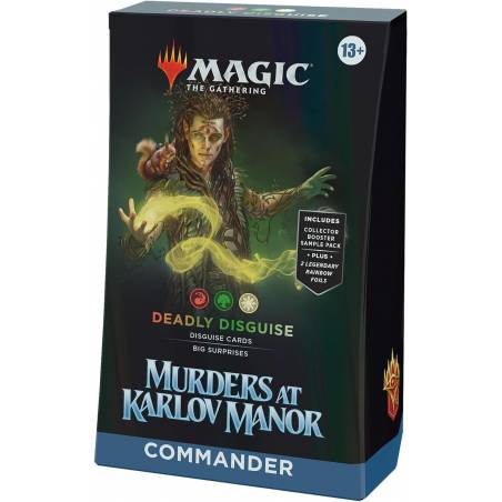 MTG MEURTRES AU MANOIR KARLOV DECK COMMANDER DEADLY DISGUISE ENMEUR...