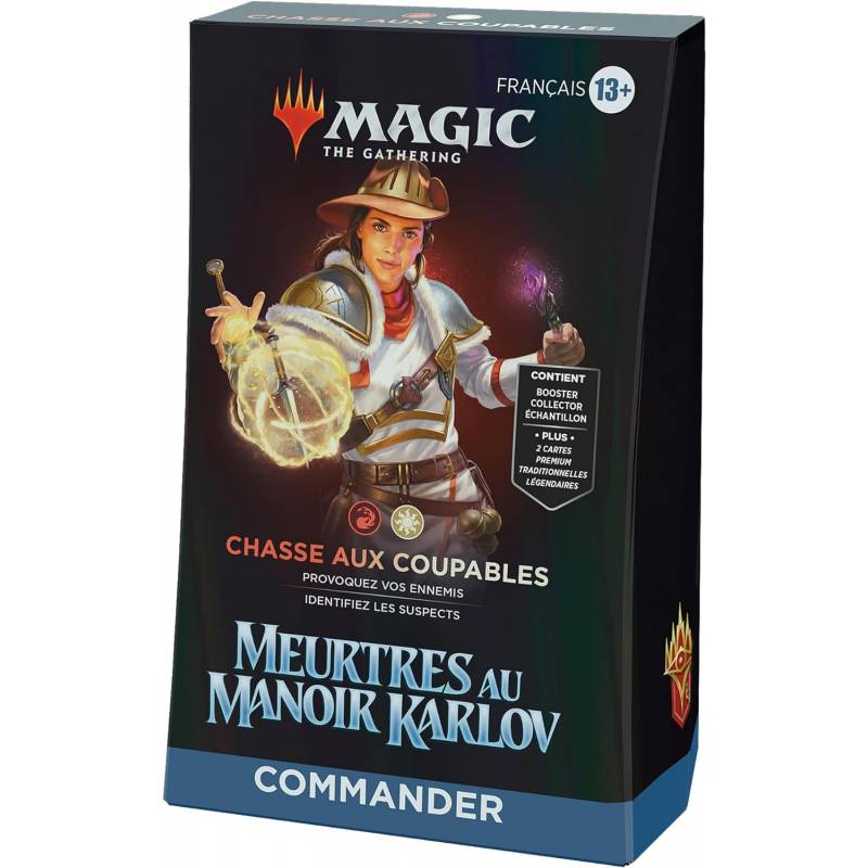 MTG MEURTRES AU MANOIR KARLOV DECK COMMANDER CHASSE AUX COUPABLES FR MTG MEURTRES AU MANOIR KARLOV DECK COMMANDER CHASSE AUX COUPABLES FR
