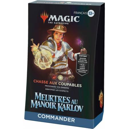 MTG MEURTRES AU MANOIR KARLOV DECK COMMANDER CHASSE AUX COUPABLES FR