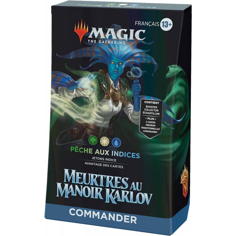 MTG MEURTRES AU MANOIR KARLOV DECK COMMANDER PECHE AUX INDICES FRME...