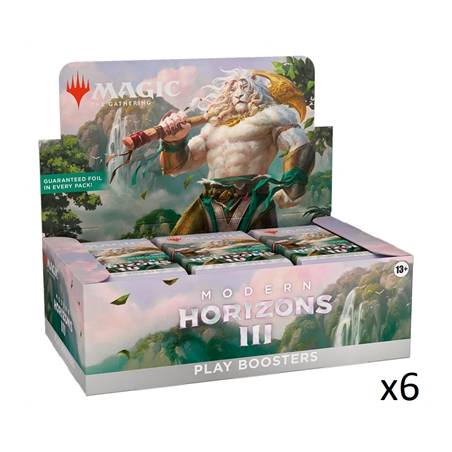 MTG : HORIZON DU MODERNE III LOT DE 6 DISPLAYS PLAY BOOSTERS FRACCU...