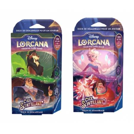 JEUX DE CARTES A COLLECTIONNER LORCANA - DUO DECK DE DEMARRAGE CIEL...