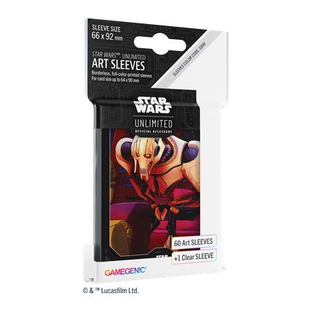 SW UNLIMITED ART SLEEVES : GENERAL GRIEVOUSACCESSOIRES 60 SLEEVES