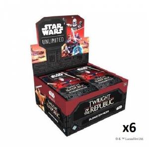 SW UNLIMITED LOT DE 6 DISPLAY ANGLAIS TWILIGHT OF THE REPUBLIC