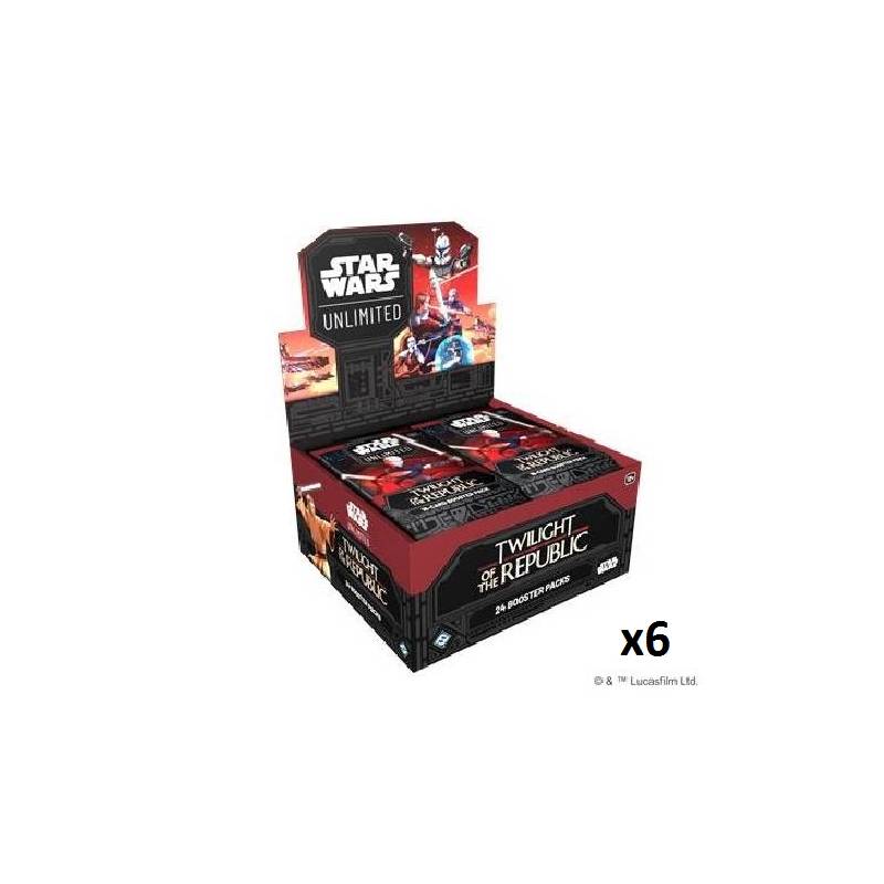 SW UNLIMITED LOT DE 6 DISPLAY ANGLAIS TWILIGHT OF THE REPUBLIC