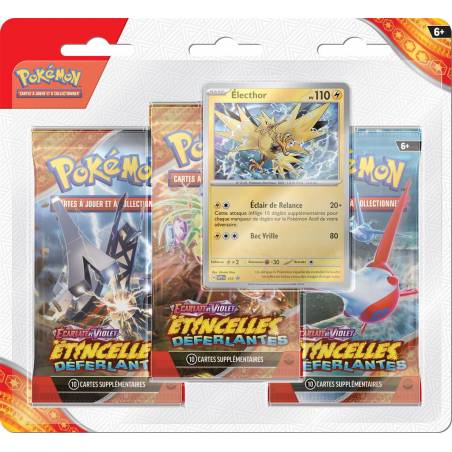 POKEMON EV08 ETINCELLES DEFERLANTES TRI-PACK ELECTHORJEUX DE CARTES...