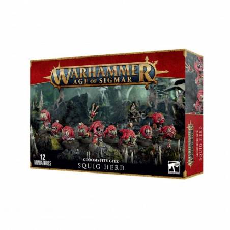 WARHAMMER AGE OF SIGMAR : GLOOMSPITE GITZ: TROUPEAU DE SQUIGSAGE OF...