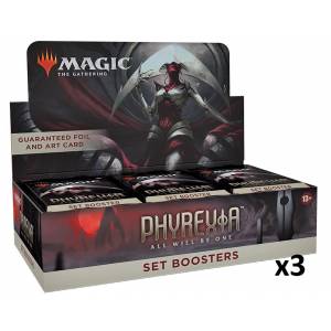 LOT 3 BOITES DE BOOSTER EXTENSION TOUS PHYREXIANS ENMAGIC THE GATHE...