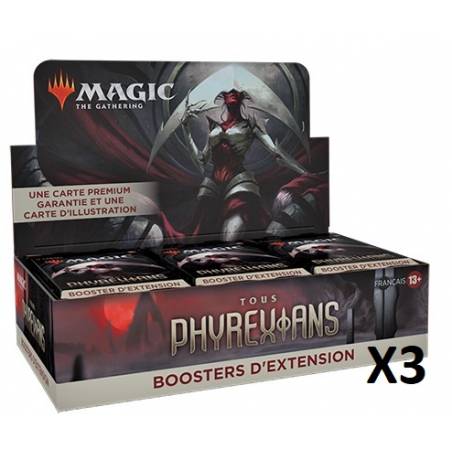 LOT 3 BOITES DE BOOSTER EXTENSION TOUS PHYREXIANS FRMAGIC THE GATHE...