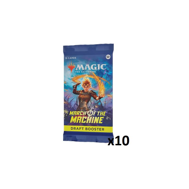 LOT DE 10 BOOSTERS DE DRAFT - L'INVASION DES MACHINES ENMAGIC THE G... LOT DE 10 BOOSTERS DE DRAFT - L'INVASION DES MACHINES ENMAGIC THE G...