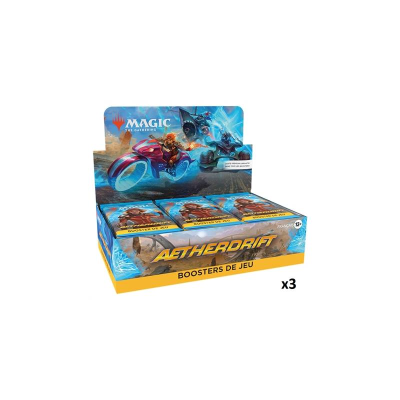 MTG : AETHERDRIFT LOT DE 3 DISPLAY DE BOOSTER DE JEU FR MTG : AETHERDRIFT LOT DE 3 DISPLAY DE BOOSTER DE JEU FR