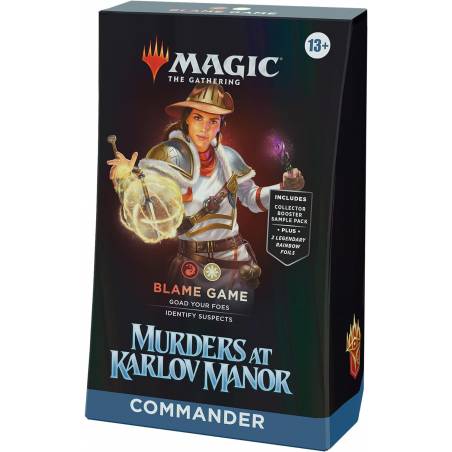 MTG MEURTRES AU MANOIR KARLOV DECK COMMANDER BLAME GAME EN