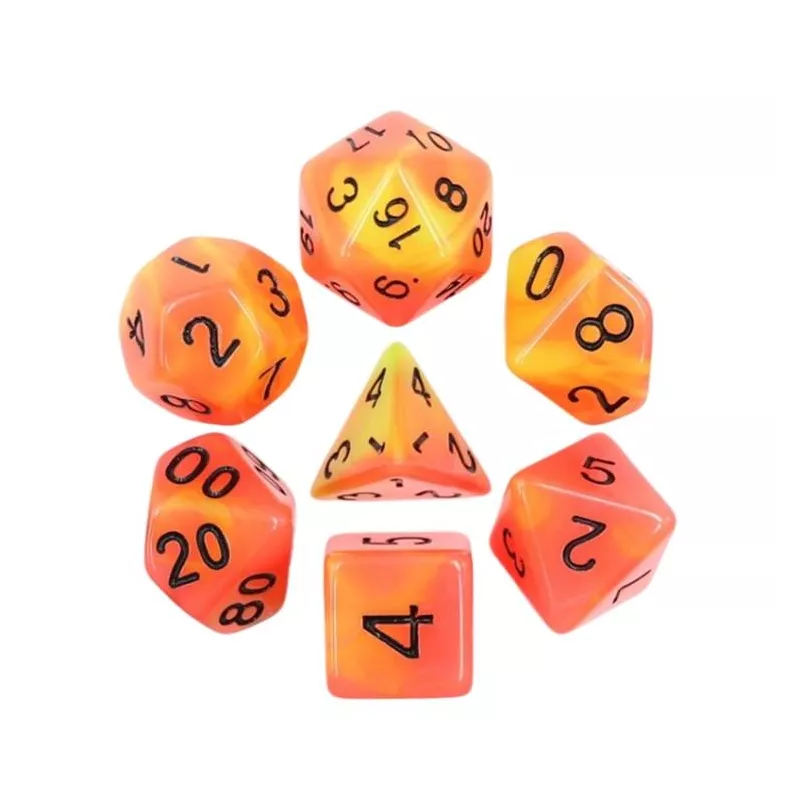 SET DE 7 DES – 16MM - FEU PHOSPHORESCENTDES & BOURSES Lot de 7 dés ... SET DE 7 DES – 16MM - FEU PHOSPHORESCENTDES & BOURSES Lot de 7 dés ...