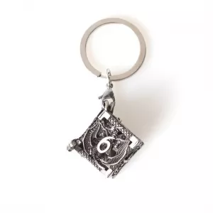 JEUX DE RÔLES PORTE CLÉ D6 : LOT DE 7 MINI DÉS EN MÉTAL