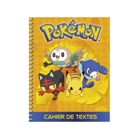 Cahier de texte Pokémon