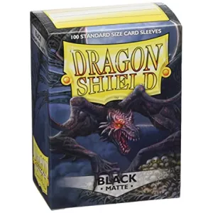 DRAGON SHIELD BLACK MATTEPROTEGES CARTES Contient 100 Protège-carte...