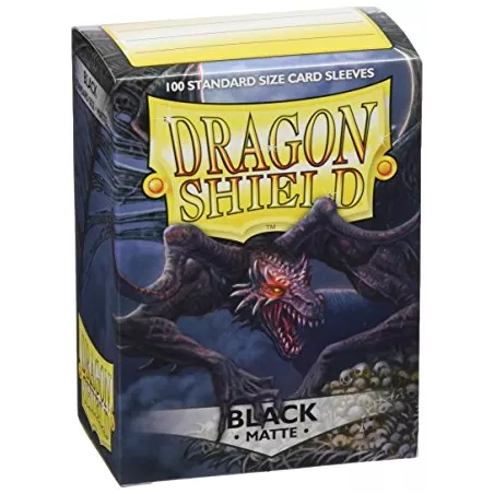 DRAGON SHIELD BLACK MATTEPROTEGES CARTES Contient 100 Protège-carte...
