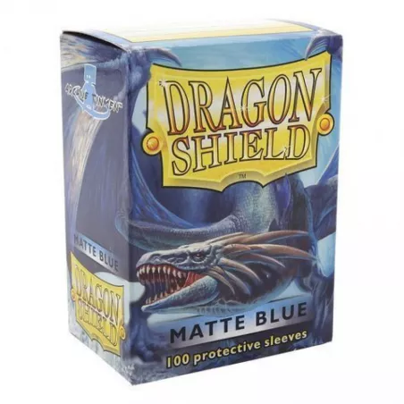 DRAGON SHIELD BLUE MATTEPROTEGES CARTES 100 protèges cartes au plas...